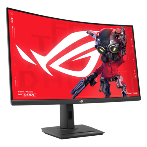 ASUS - 32" ROG Strix XG32WCMS Curved Gaming Monitor, QHD (2560x1440), 280Hz, 1ms, Fast VA, USB Type-C, HDR, Black
