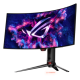ASUS - 34" ROG Swift OLED PG34WCDM Curved Gaming Monitor, 240Hz, 0.03 ms, UWQHD (3440 x 1440), G-SYNC, ROG Smart KVM, Type-C, Black