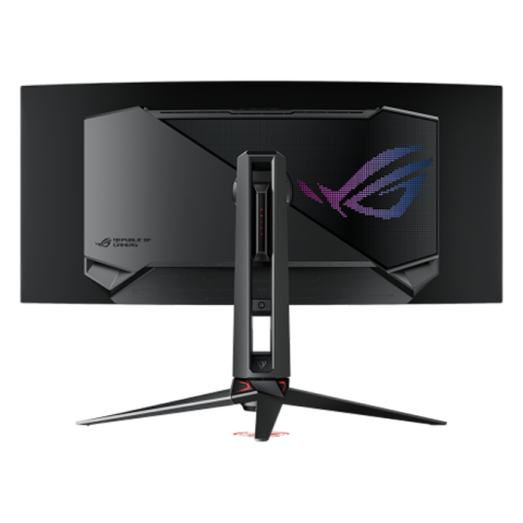 ASUS - 34" ROG Swift OLED PG34WCDM Curved Gaming Monitor, 240Hz, 0.03 ms, UWQHD (3440 x 1440), G-SYNC, ROG Smart KVM, Type-C, Black