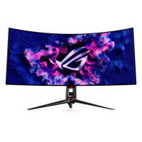 ASUS - 39" ROG Swift OLED PG39WCDM Curved Gaming Monitor, 240 Hz, 0.03 ms, UWQHD (3440x1440), G-SYNC, ROG Smart KVM, Type-C, Black