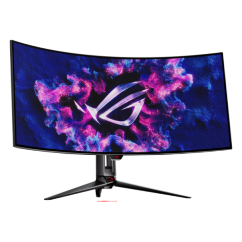 ASUS - 39" ROG Swift OLED PG39WCDM Curved Gaming Monitor, 240 Hz, 0.03 ms, UWQHD (3440x1440), G-SYNC, ROG Smart KVM, Type-C, Black