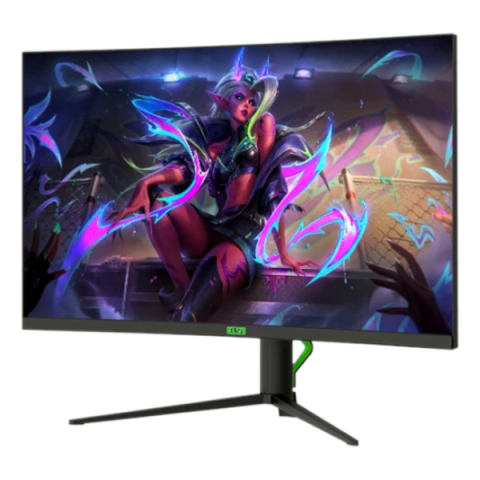 Elsa - 32" EA321GX Curved Gaming Monitor, VA, 240Hz, 1mc, FHD (1920*1080), HDMI, Display port, RGB , Black