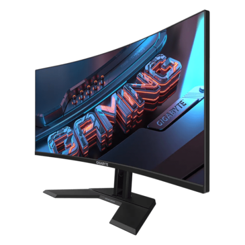 Gigabyte - 34" GS34WQCP-EK Curved Gaming Monitor, VA, 180hz, 1mc, WQHD (3440 х 1440), HDMI, DisplayPort, Black