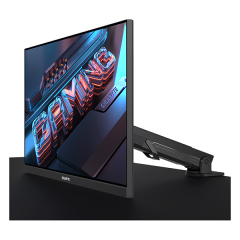 Gigabyte - 28" M28U-AE Gaming Monitor, IPS, 144hz, 1mc, UHD (3440 х 1440), HDMI, DisplayPort, Type C, USB, Black