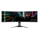 Aorus - 49" CO49DQ Gaming Monitor, 144Hz, 0,03mc, DQHD (5120x1440), 4K, HDMI, DisplayPort, Type-C, USB, RGB, Black