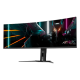 Aorus - 49" CO49DQ Gaming Monitor, 144Hz, 0,03mc, DQHD (5120x1440), 4K, HDMI, DisplayPort, Type-C, USB, RGB, Black