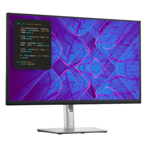Dell - 27" P2723QE 4K Monitor, IPS, 60Hz, 8mc, UHD (3840x2160), HDMI, DP, Type-C, USB-C Hub, Height, Pivot, Silver, Black