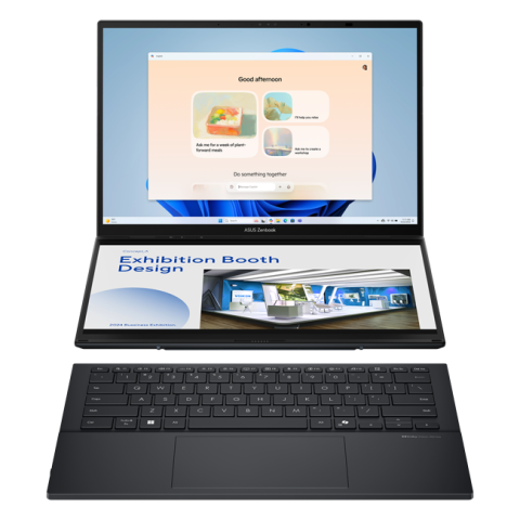 ASUS Zenbook Duo UX8406CA (Intel Core Ultra 9-285H/ DDR5 32GB/ SSD 1TB/ 14.0" FHD OLED/ Intel Arc Graphics/ Backlit/ Win11H/ RU) Black