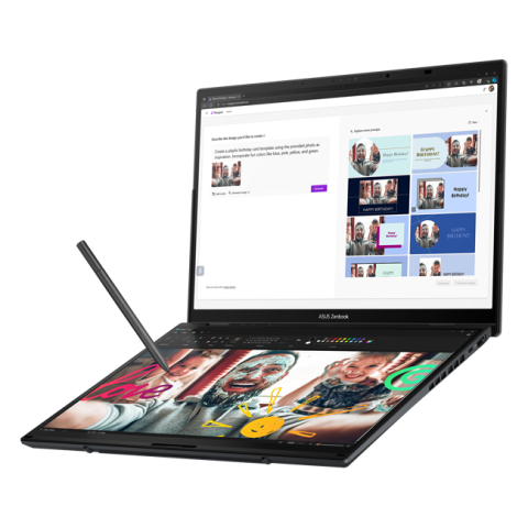 ASUS Zenbook Duo UX8406CA (Intel Core Ultra 9-285H/ DDR5 32GB/ SSD 1TB/ 14.0" FHD OLED/ Intel Arc Graphics/ Backlit/ Win11H/ RU) Black