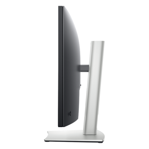 Dell - 34" P3424WE Curved Monitor, IPS, 100Hz, 8mc, WQHD (3440x1440), HDMI, DP, Type-C, USB-C Hub, Height, Silver, Black