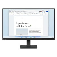 Lenovo - 24" L24-4e Monitor, IPS, 4ms, 100Hz, FHD (1920x1080), HDMI, VGA, Raven Black