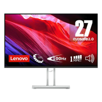 Lenovo - 27" L27i-4A 27 Monitor, IPS, 1ms, 100Hz, FHD (1920x1080), 2x HDMI® 1.4, 1x VGA Cloud Grey