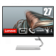 Lenovo - 27" Q27q-20 Monitor, IPS, 75Hz, 4mc, QHD (2560x1440), HDMI, Display Port