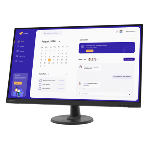 Lenovo - 32" D32-45 Monitor, VA, 60Hz, 4mc, FHD(1920x1080), HDMI, Black