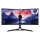 Lenovo - 34" Legion R34w-30 Gaming Monitor, VA, 0.5mc,180Hz, WQHD (3440x1440), HDMI+DP, Raven Black