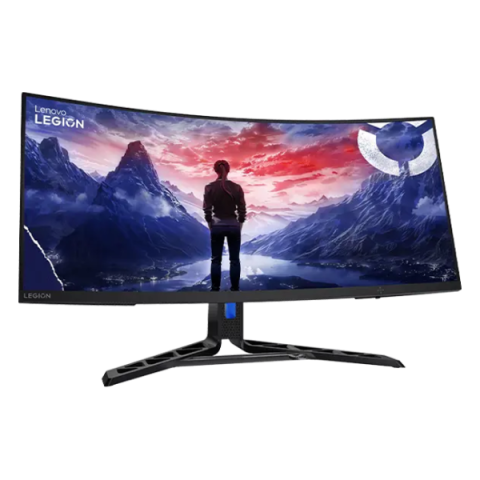 Lenovo - 34" Legion R34w-30 Gaming Monitor, VA, 0.5mc,180Hz, WQHD (3440x1440), HDMI+DP, Raven Black