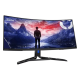 Lenovo - 34" Legion R34w-30 Gaming Monitor, VA, 0.5mc,180Hz, WQHD (3440x1440), HDMI+DP, Raven Black