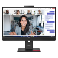 Lenovo - 27" ThinkVision T27QD-4v, IPS WLED, 120Hz, 4mc, QHD (2560x1440) 2K, HDMI+DP+TypeC, Tilt, Swivel, Pivot, HAS, Webcam, Audio Eclipse Black