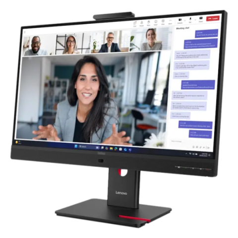 Lenovo - 27" ThinkVision T27QD-4v, IPS WLED, 120Hz, 4mc, QHD (2560x1440) 2K, HDMI+DP+TypeC, Tilt, Swivel, Pivot, HAS, Webcam, Audio Eclipse Black