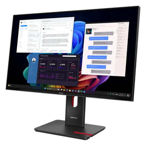 Lenovo - 27" ThinkVision T27UD-40, IPS WLED, 60Hz, 4mc, UHD (3840x2160) 4K, HDMI+DP+TypeC, Tilt, Swivel, Pivot, HAS, Eclipse Black