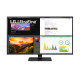 LG - 43" 43UN700-B 4K Monitor, IPS, 8mc, 65Hz, UHD (3840x2160), HDMI+Display Port, Type-C, Black