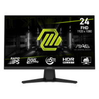 MSI - 24" MAG 244F Gaming Monitor, IPS, 0,5mc, 200hz, FHD (1920x1080), HDMI+DP, Black