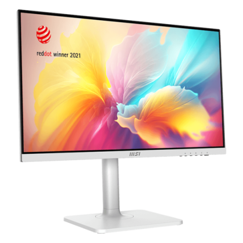 MSI - 24" Modern MD2412PW Monitor, IPS, 1mc, 100hz, FHD (1920x1080), HDMI+TypeC, White