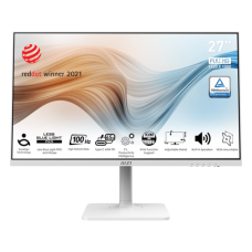 MSI - 27" Modern MD272XPW Monitor, IPS, 1mc, 100hz, FHD (1920x1080), HDMI+DP+TypeC, KVM, HAS, White