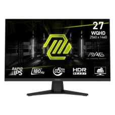 MSI - 27" MAG 274QF Gaming Monitor, IPS, 0,5mc, 180hz, WQHD (2560x1440), HDMI+DP, Black