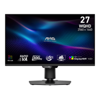 MSI - 27" MAG 274QPF X30MV Gaming Monitor, VA, 1mc, 300hz, WQHD (2560x1440), HDMI+DP, HAS, Black