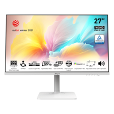 MSI - 27" Modern MD272QXPW Monitor, IPS, 4mc, 100hz, WQHD (2560x1440), HDMI+DP+TypeC, HAS, White