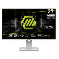 MSI - 27" MAG 274QRFW Gaming Monitor, IPS, 1mc, 180hz, WQHD (2560x1440), HDMI+DP+TypeC, White