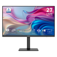 MSI - 27" Modern MD272UPHG 4K Monitor, IPS, 4mc, 60Hz, UHD (3840x2160), HDMI+DP+TypeC, KVM, HAS, Black