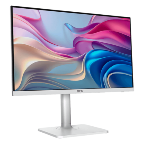 MSI - 27" Modern MD272UPHW 4K Monitor, IPS, 4mc, 60Hz, UHD (3840x2160), HDMI+DP+TypeC, KVM, HAS, White