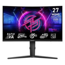 MSI - 27" MPG 275CQRXF Curved Gaming Monitor, VA, 0,5mc, 240hz, WQHD (2560x1440), HDMI+DP+TypeC, Black
