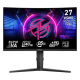 MSI - 27" MPG 275CQRXF Curved Gaming Monitor, VA, 0,5mc, 240hz, WQHD (2560x1440), HDMI+DP+TypeC, Black