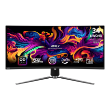 MSI - 34" MPG 341CQPX Gaming Monitor, QDLED, 0,03mc, 240hz, UWQHD (3440x1440), HDMI+DP+TypeC, Black