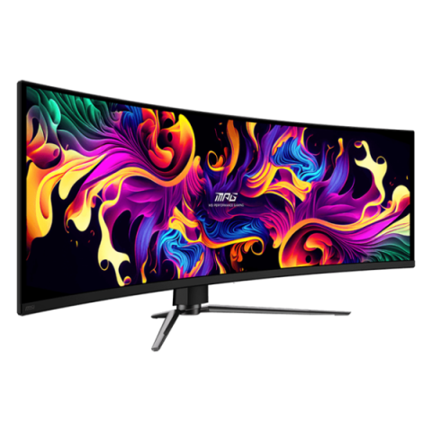 MSI - 49" MPG 491CQPX Gaming Monitor, QDLED, 0,03mc, 240hz, UWQHD (3440x1440), HDMI+DP+TypeC, Black