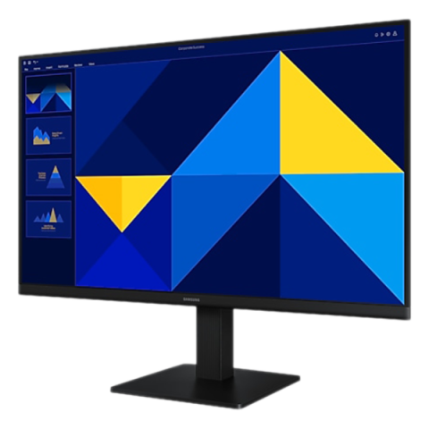 Samsung - 24" LS24D300GAIXCI LED Monitor, IPS, 100Hz, 5mc, FHD (1920x1080), HDMI, DVI, Black