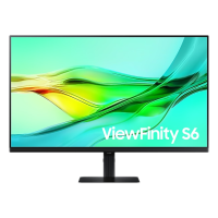 Samsung - 32" ViewFinity S6 S32D604UAIXCI, IPS, 100Hz, QHD (2560x1440) 2K, HDMI, DisplayPort, Type-C, Black