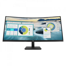 HP - 34" P34hc G4 Curved Monitor, VA, 5mc, 100Hz, WQHD (3440x1440), HDMI, DisplayPort, TypeC, Black