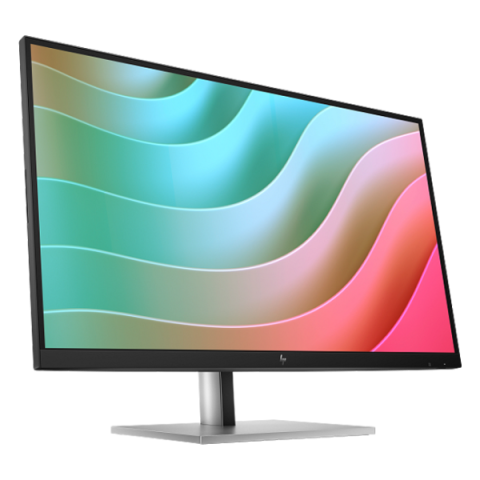 HP - 27" EliteDisplay E27k G5 4K Monitor, IPS, HDMI,USB-C, 5mc, UHD (3840x2160), Silver