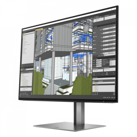 HP - 24" Z24n G3 Monitor, IPS, 4mc, 60Hz, FHD (1920x1080), HDMI, DisplayPort, Silver