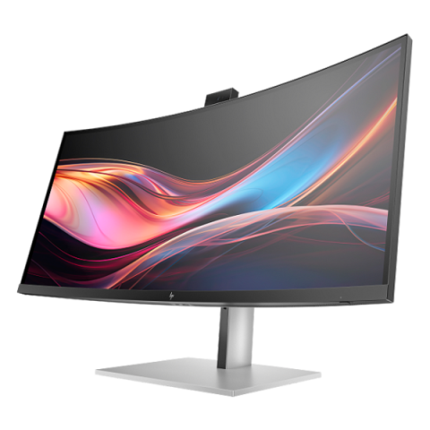 HP - 34" 7 Pro 734PM Monitor, IPS, 5mc, WQHD (3440x1440), HDMI+DP,USB, Silver